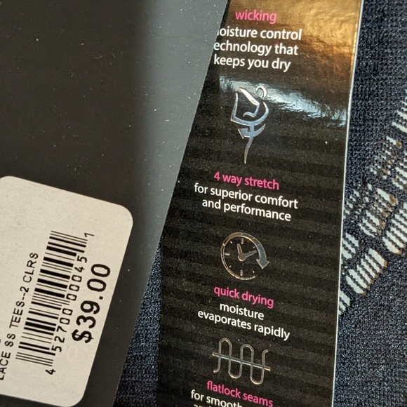 🆕 Bebe sport, lace/ knit top, LG, NEW with tags - Picture 7 of 10